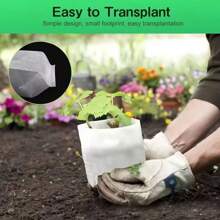 10/50/100Pcs Nursery Bag Plant Grow Bags Non-Woven Fabric Seeds To Sow Flower Pots For Home Garden Accessories Tools