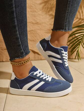 أحذية رياضية كاجوال با ربطات دانتيل ، أحذية رياضية خفيفة الوزن مريحة