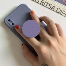 1 pieza Agarre de teléfono, Soporte de teléfono, Agarre de teléfono móvil y soporte plegable y expandible de forma redonda con colores de macarrón, multifuncional, intercambiable para teléfonos y tabletas compatibles con , teléfonos Android, regalo para cumpleaños, familia, amigos