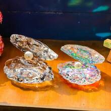 1 pieza Ornamento encantador de cristal, perla y concha: regalos de cumpleaños perfectos para decorar salas de estar y bares en el hogar