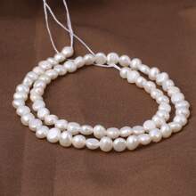 1 cuerda de perlas de agua dulce naturales sueltas, charms espaciadores para hacer collares, pulseras y accesorios de joyería para mujeres y hombres