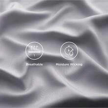 Bedsure Queen Sheet Set, Cooling Sheets For Queen Size Bed Set, Rayon Derived From Bamboo, Breathable & Soft Deep Pocket Up To 16 Inches, Hotel Luxury Silky Bedding, Bedsheet & Pillowcases, Dark Grey - 04 - 銀灰色 - 查看 4