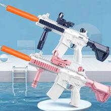 Electric Water Gun,Auto Suction Powerful Water Guns For Adults&Kids,Squirt Guns 30 Ft Range,Battery Powered Squirt Gun,Automatic Water Gun,Pool Beach Outdoor Party Toys For Kids Ages 8-12 - Pink - View 2
