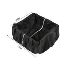 1/2 pièces Housse imperméable pour panier de vélo, doublure protectrice pour panier de moto électrique, housse de pluie pour sac à dos d'extérieur avec bandes réfléchissantes, sac, organiseur, rangement