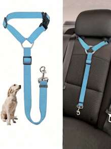Pet Car Seat Belt, Car Products Dog Safety Leash, Pet Leash, Dog Cat Seat Belt, Car Headrest Restraint, Adjustable Nylon Fabric, Dog Restraint Vehicle Seat Belt, Pet Car Accessories, Car Accessories Dog Car Seat Car Seat Covers Dog Car Seat Cover Pet Car Seat