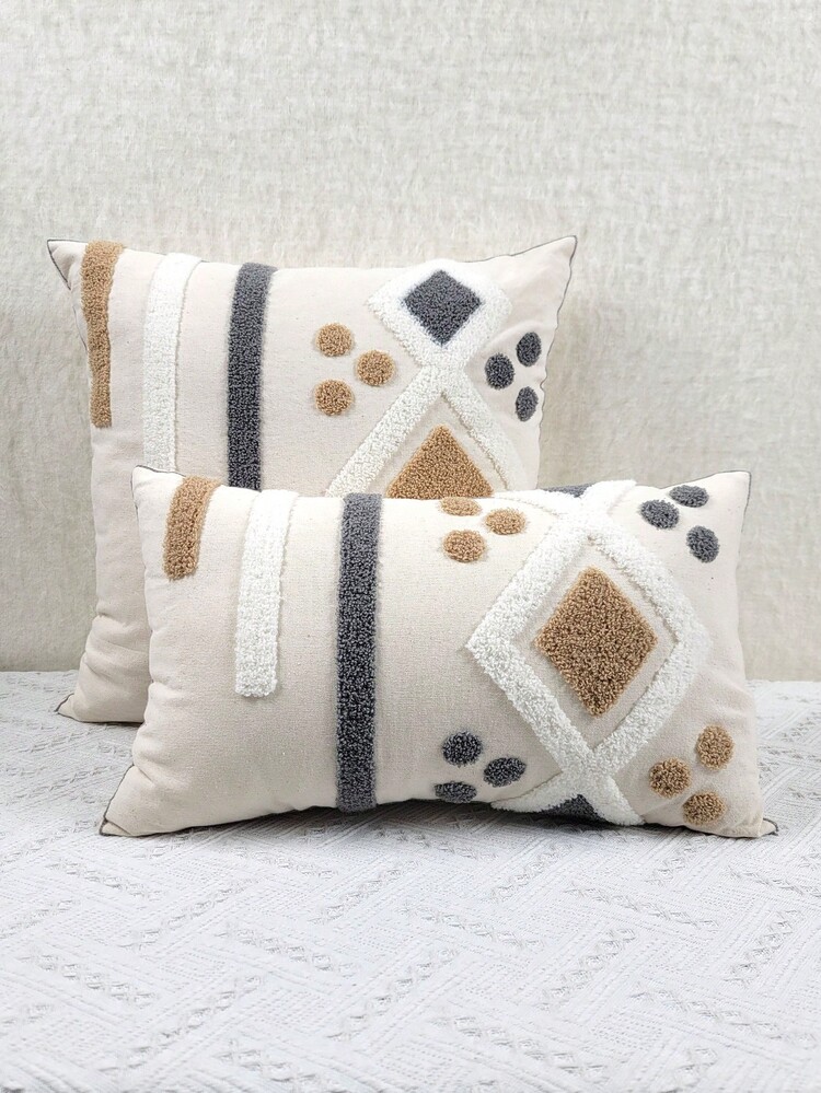 1 Hình Học Thêu Đệm Mà Không Cần Chất Độn, đời Boho Thiết Kế Búi Trang Trí Đệm Mà Không Cần Chất Độn Cho Giường, Ghế Sofa - Nhiều màu - Xem 7