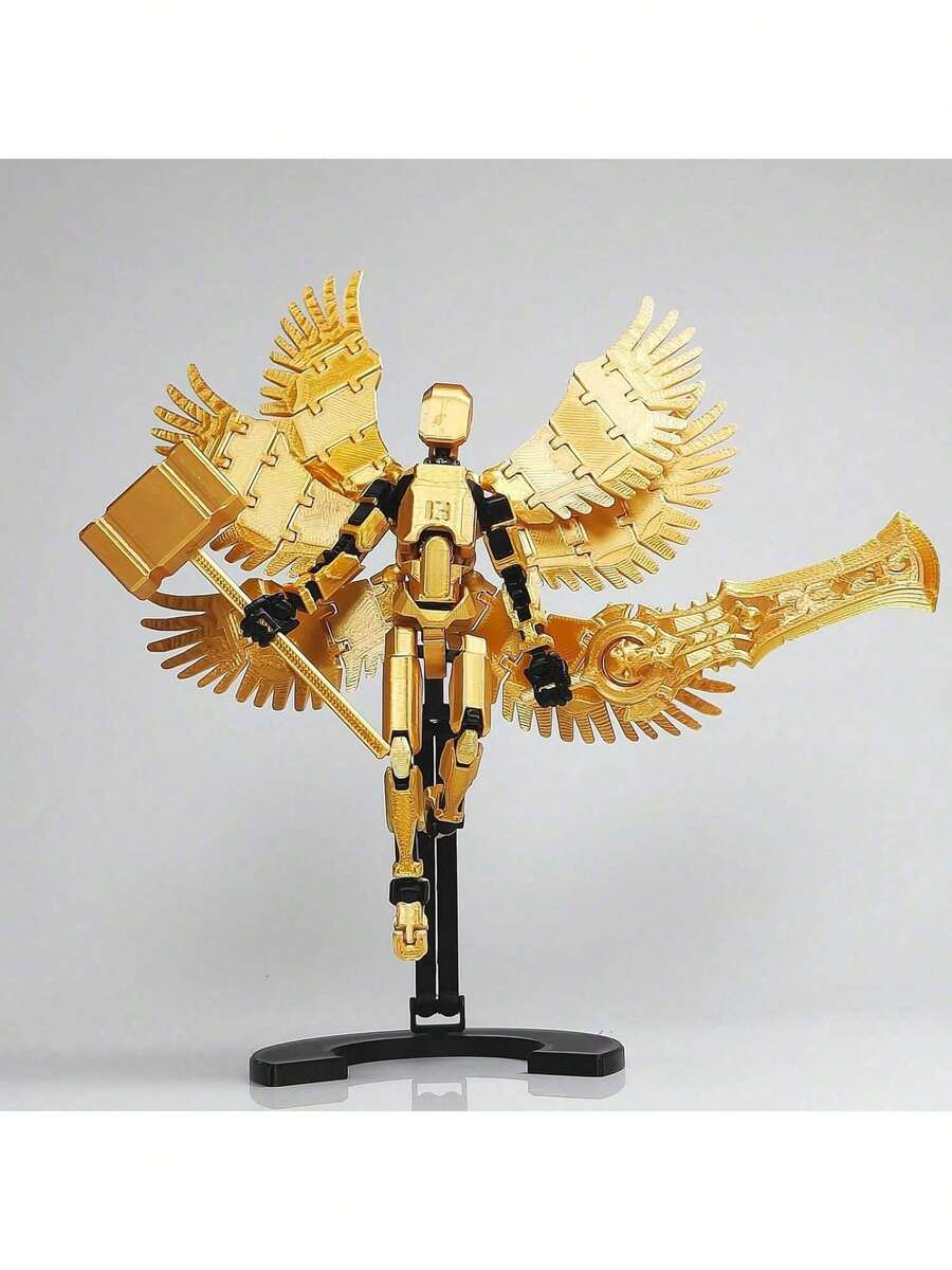 Conjunto de Figura de Ação Anjo T13, Figura de Ação Robô Titã 13, Conjunto de Robô Dummy 13 Impresso em 3D, Figura de Ação Sortudo 13, Conjunto para Colecionadores, Presentes Criativos de Aniversário, Decorações de Mesa