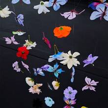 15 件花朵和 8 件蝴蝶，混合风格，漂浮效果，适用于婚礼装饰、房间装饰、商场装饰、商店装饰、节日装饰、摄影背景，适合所有季节 - 彩色 - 查看 12