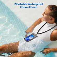 TOPK TOPK Waterproof Phone Pouch, (E09)IPX8 Waterproof Phone Case Compatible With IPhone16 15 14 13 12 11 Pro Max Xs Plus Kayaking & Outdoor Adventures