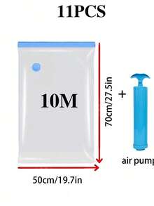 1/3/5/6/9/10 件真空收纳袋，现代家用真空压缩袋，密封搬家袋，大容量收纳，旅行真空收纳袋，带双拉链和三重密封涡轮阀的真空密封袋，可折叠，最大程度节省空间，适用于季节性服装、外套、衬衫、连衣裙