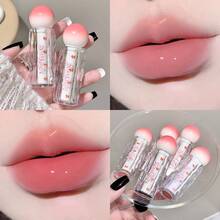 SHAQINUO Brillo de labios transparente y brillante, ligero y suave como la seda, con sensación de hidratación acuosa, de larga duración y muy pigmentado, de fácil aplicación, hidratante y brillante, crea un efecto de labios abultados y acristalados - Brillo de labios - Ver 7
