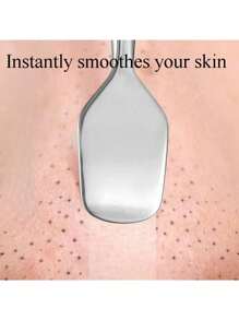Limpiador de puntos negros de doble cabezal, limpiador de poros, raspador de puntos negros de acero inoxidable, herramienta de belleza para la limpieza facial de los poros