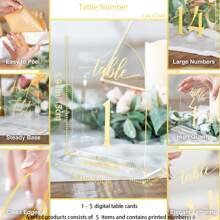 Support de numéro de table en forme d'arche en acrylique, numéro de table de réception de mariage de 10*15 cm avec support et panneau principal, convient pour anniversaire, événement, fête, dîner de mariage, décoration de table. Cadeaux d'anniversaire d'été, fournitures scolaires, décoration de chambre