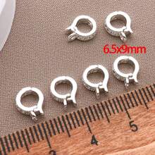 1/3/5pcs Real 18K Gold Plated Brass Zirconia Bail Bead Spacer Buckle Connectors Spring Buckle Clasp Clip Buckle For DIY Jewelry Making Finding Bracelet Necklace Pendant