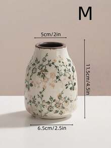 1pc Handmade Vintage Crackle Glaze Ceramic Mini Flower Vase - Rustic Farmhouse Floral Centerpiece Decor With Handcrafted Ice Crack, Bohemian Living Room Decor, Dried/Fresh Flower Display, Suitable For Living Room, Study, Office Desk, New Chinese Style Zen Soft Furnishing - Multicolor - View 11