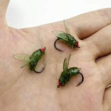 20 pièces Kit de leurres souples pour la pêche à la mouche - Leurres d'appâts artificiels de haute qualité pour la pêche à la mouche - Mouches réalistes, lentes et durables - Convient pour la pêche en eau douce et salée