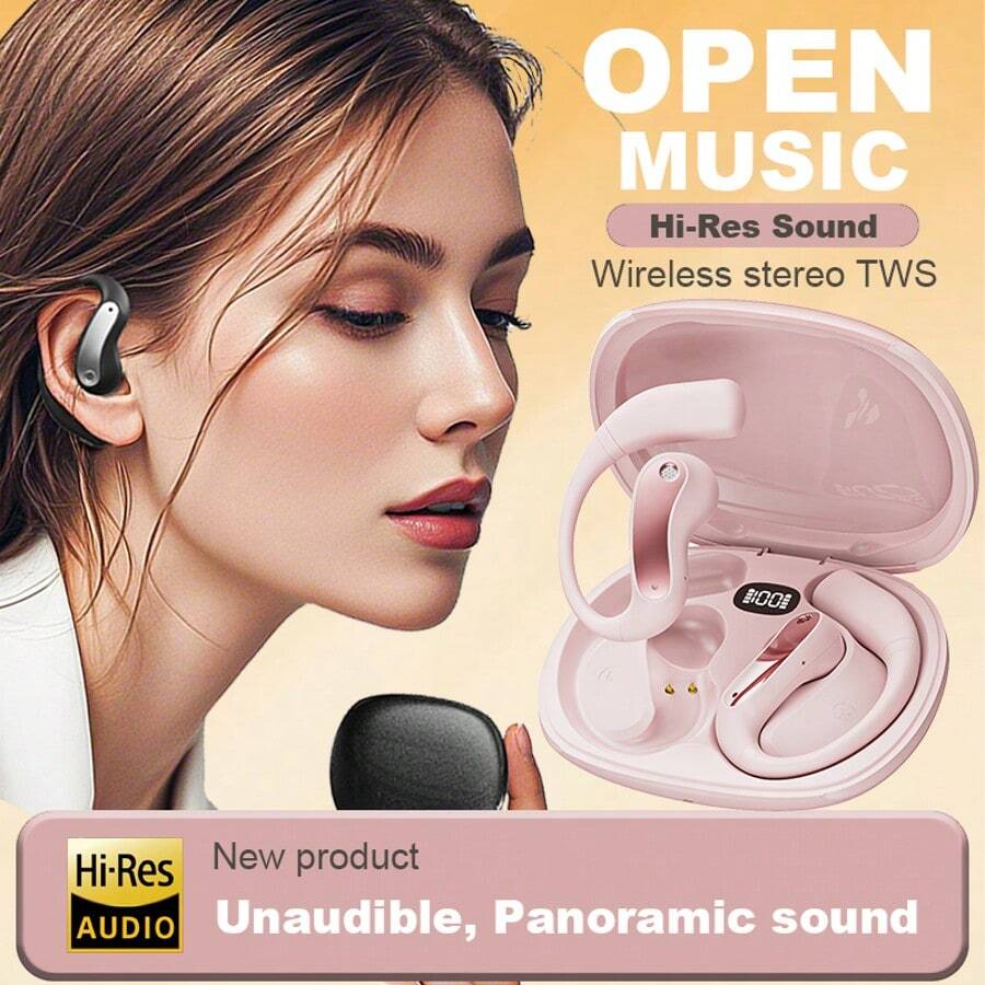 SENBOWE Nouveaux écouteurs sans fil 2025 : transmission directionnelle, réduction de bruit à 99%, autonomie ultra-longue de 60 heures pour une musique, une télévision et un jeu ininterrompus, 300 mAh