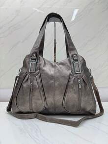 Women Shoulder Bags - Grey - View 1