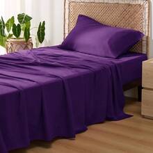 Bedsure Queen Sheet Set, Cooling Sheets For Queen Size Bed Set, Rayon Derived From Bamboo, Breathable & Soft Deep Pocket Up To 16 Inches, Hotel Luxury Silky Bedding, Bedsheet & Pillowcases, Dark Grey - 14 - 梅花 - 查看 1