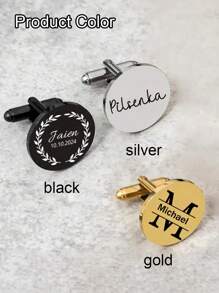 2 stuks aangepaste manchetknopen, gepersonaliseerde naammanchetknopen, aangepaste initialenmanchetknopen, gegraveerde metalen manchetknopen, huwelijksgunstgeschenk, geschenk voor beste man