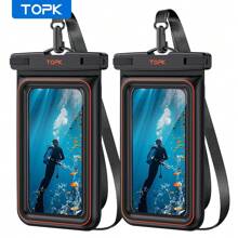 TOPK TOPK Waterproof Phone Pouch, (E09)IPX8 Waterproof Phone Case Compatible With IPhone16 15 14 13 12 11 Pro Max Xs Plus Kayaking & Outdoor Adventures
