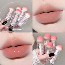 SHAQINUO Brillo de labios transparente y brillante, ligero y suave como la seda, con sensación de hidratación acuosa, de larga duración y muy pigmentado, de fácil aplicación, hidratante y brillante, crea un efecto de labios abultados y acristalados - Brillo de labios - Ver 4