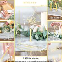 Support de numéro de table en forme d'arche en acrylique, numéro de table de réception de mariage de 10*15 cm avec support et panneau principal, convient pour anniversaire, événement, fête, dîner de mariage, décoration de table. Cadeaux d'anniversaire d'été, fournitures scolaires, décoration de chambre