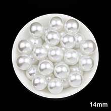 200/300/1000 piezas de cuentas de perlas falsas, sin agujero, para manualidades DIY, joyería, relleno de jarrones, dispersión en mesas, decoraciones de boda - Perla sin agujero - Ver 27