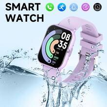 SIMSONLAB 1.83英寸高清屏幕女士智能手表,具备通知提醒/无线通话/音乐控制/语音助手/秒表/计时器/闹钟/遥控拍照/手机查找等功能,同时还具备健身追踪功能,内置100多种运动模式/距离追踪/天气预报,1ATM防水,兼容iOS/安卓系统。 - 彩色 - 查看 2