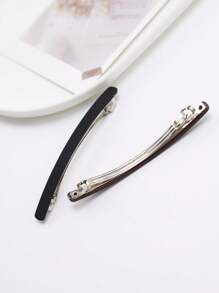 1 Peça/2 Peças Grampos de Cabelo Grandes e Simples de Acrílico Sólido Elegantes, Acessórios de Moda Versáteis Adequados para Uso Diário, Cor Sólida, Ideal para Todas as Estações, Grampo de Garra Plano, Presilha de Cabelo, Garras de Cabelo, Material Escolar