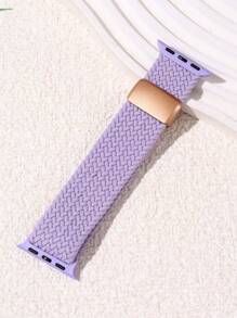 1 pieza de correa de reloj compatible con Series 10/9/8/7/6, de bucle elástico con hebilla magnética trenzada de nailon