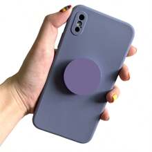 1 pieza Agarre de teléfono, Soporte de teléfono, Agarre de teléfono móvil y soporte plegable y expandible de forma redonda con colores de macarrón, multifuncional, intercambiable para teléfonos y tabletas compatibles con , teléfonos Android, regalo para cumpleaños, familia, amigos