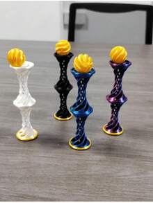 1 3D打印螺旋形坐立不安玩具，弹力球，缓解压力的桌面装饰，办公室礼物，万圣节圣诞派对小礼物，派对小礼物 - 彩色 - 查看 3