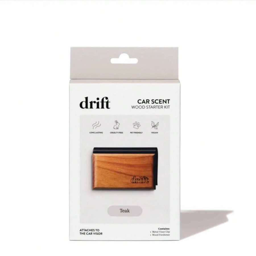 Drift Co Car Freshener Wood Starter Set Teak Scent: Drift Goods Wooden Freshener, Best Fragrance - 1 - View 1