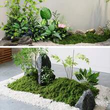 1pc Artificial Moss, Algae, Landscaping, Bionic Fake Grass Mat, Mini Scene, Decorative Set, Lawn, Potted Plant
