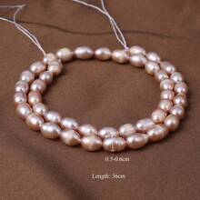 1 cuerda de perlas de agua dulce naturales sueltas, charms espaciadores para hacer collares, pulseras y accesorios de joyería para mujeres y hombres