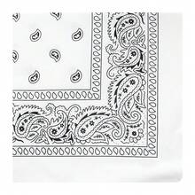 1pc Outdoor Sports Paisley Bandana, Colorful Retro Paisley Flower Motorcycle Face Mask, Versatile Fashionable Paisley Flower Scarf Neckerchief For Dress - Multicolor - View 9