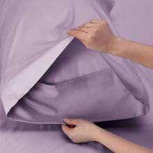Bedsure Queen Sheet Set, Cooling Sheets For Queen Size Bed Set, Rayon Derived From Bamboo, Breathable & Soft Deep Pocket Up To 16 Inches, Hotel Luxury Silky Bedding, Bedsheet & Pillowcases, Dark Grey - 13 - 紫丁香 - 查看 5