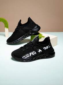 Zapatos deportivos para niños de malla transpirable, suela blanda antideslizante y ligera, zapatos de running cómodos y de moda para niños y jóvenes