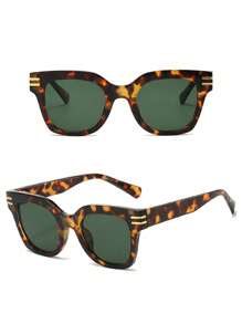 Modische Brille oversized Farbverlauf Frauen 90er Jahre schwarze Gläser Modische Outdoor Quadrat
