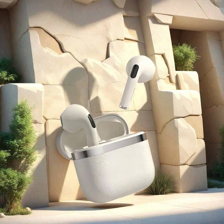 真无线蓝牙耳机，带充电盒，续航超过24小时，轻松与智能手机配对，无线耳机，无线耳塞 - 彩色 - 查看 1