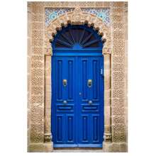 1 buc opțional cadru postere perete artă pop marocan ușă albastru oraș poster arhitectură arabă pânză pictură imprimare peisaj de călătorie artă de perete pentru living room home decor