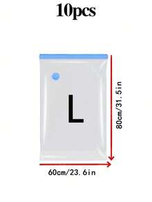 1/3/5/6/9/10 件真空收纳袋，现代家用真空压缩袋，密封搬家袋，大容量收纳，旅行真空收纳袋，带双拉链和三重密封涡轮阀的真空密封袋，可折叠，最大程度节省空间，适用于季节性服装、外套、衬衫、连衣裙