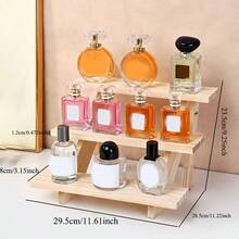 Estantería escalera de madera natural, de ensamblaje libre y movible, estante de almacenamiento creativo y sencillo, apto para hogar, oficina, organización de escritorio, exhibición multiusos de sobremesa - Color de la madera - Ver 15