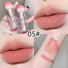 SHAQINUO Brillo de labios transparente y brillante, ligero y suave como la seda, con sensación de hidratación acuosa, de larga duración y muy pigmentado, de fácil aplicación, hidratante y brillante, crea un efecto de labios abultados y acristalados - Brillo de labios - Ver 14