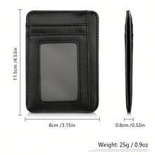 Ultra-Thin Portable Small Card Case Bank Card Holder Bus Card Holder Coin Purse For Men Card Wallet Keychain Wallet Mini Wallet Purse Wallet Wristlet Wallet - Multicolor - View 2