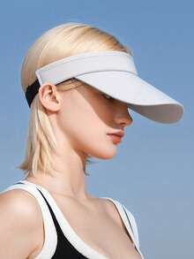 GOLOVEJOY 1 件女士简约优雅透气防晒遮阳帽，户外网球太阳帽，时尚灰色棒球帽，遮阳，运动帽