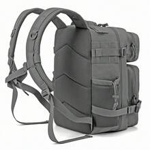 25 Litri Zaino Tattico Zaino With Large Capacity For The Sopravvivenza In Campeggio Di 3 Days With Portabottiglie D'acqua Zaini Da Viaggio - 灰色 - 查看 3