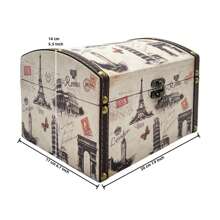 1pc Vintage Decorative Storage Box, Adds Warmth And Function To Your Home, Storage Box