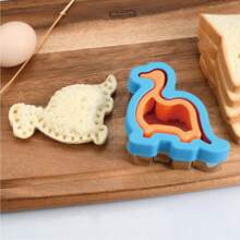 6pcs Bread Cutting Mold/Double-Layer Two Pieces Baking Tool Set/Creative Cartoon Biscuit Mold/Round Square Love Shape And Various Shape Molds/Sandwich Mold/Sandwich Bread Cutting Mold, Biscuit Cutting Knife Embossing/Biscuit Embossing Fruit Cutting Device
